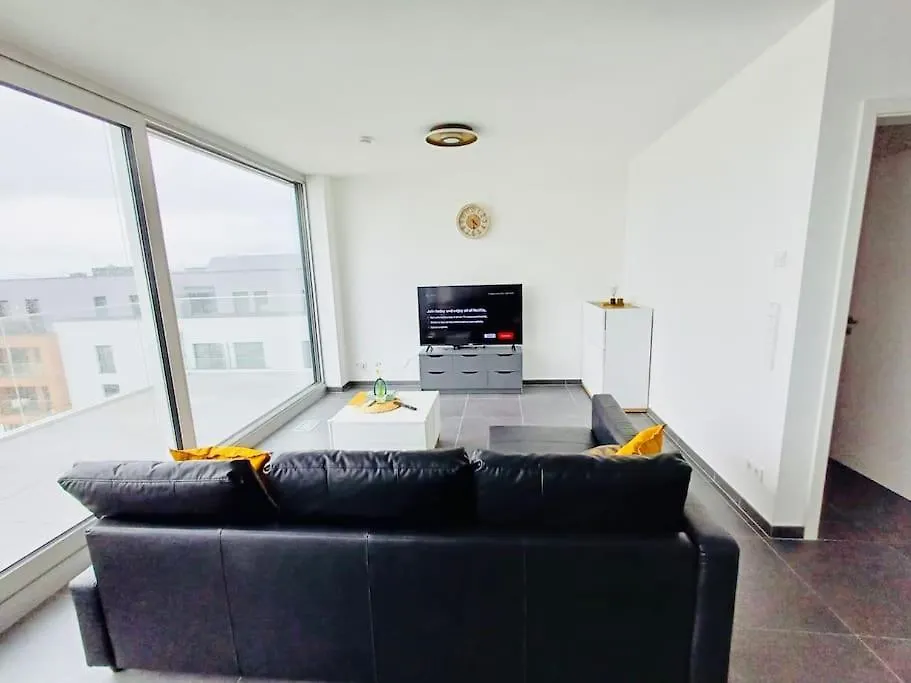 Brand New 2 Bedrooms Penthouse In Center, Terrace And Parking 152 Hesperange Daire